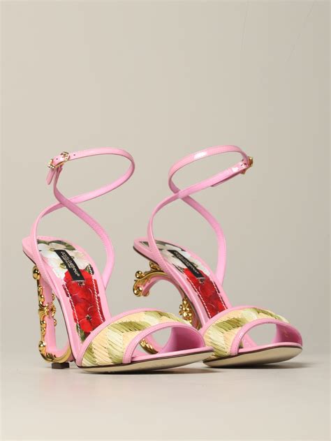 dolce gabbana pink shoes|dolce and gabbana platform heels.